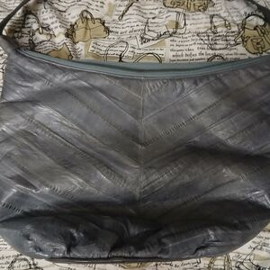 Vintage genuine eelskin clutch or shoulder bag